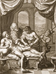Telephus Genezen door het Roest van dezelfde Speer die hem Verwondde door Bernard Picart